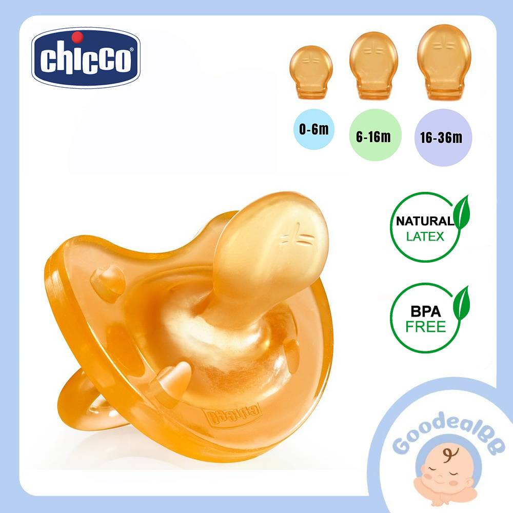 Chicco Соска латекс 6-16m №1 Physio soft