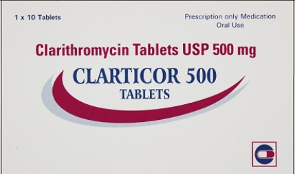 Клартикор 500мг №10 бүрхүүлтнй шахмал Саба трэйд